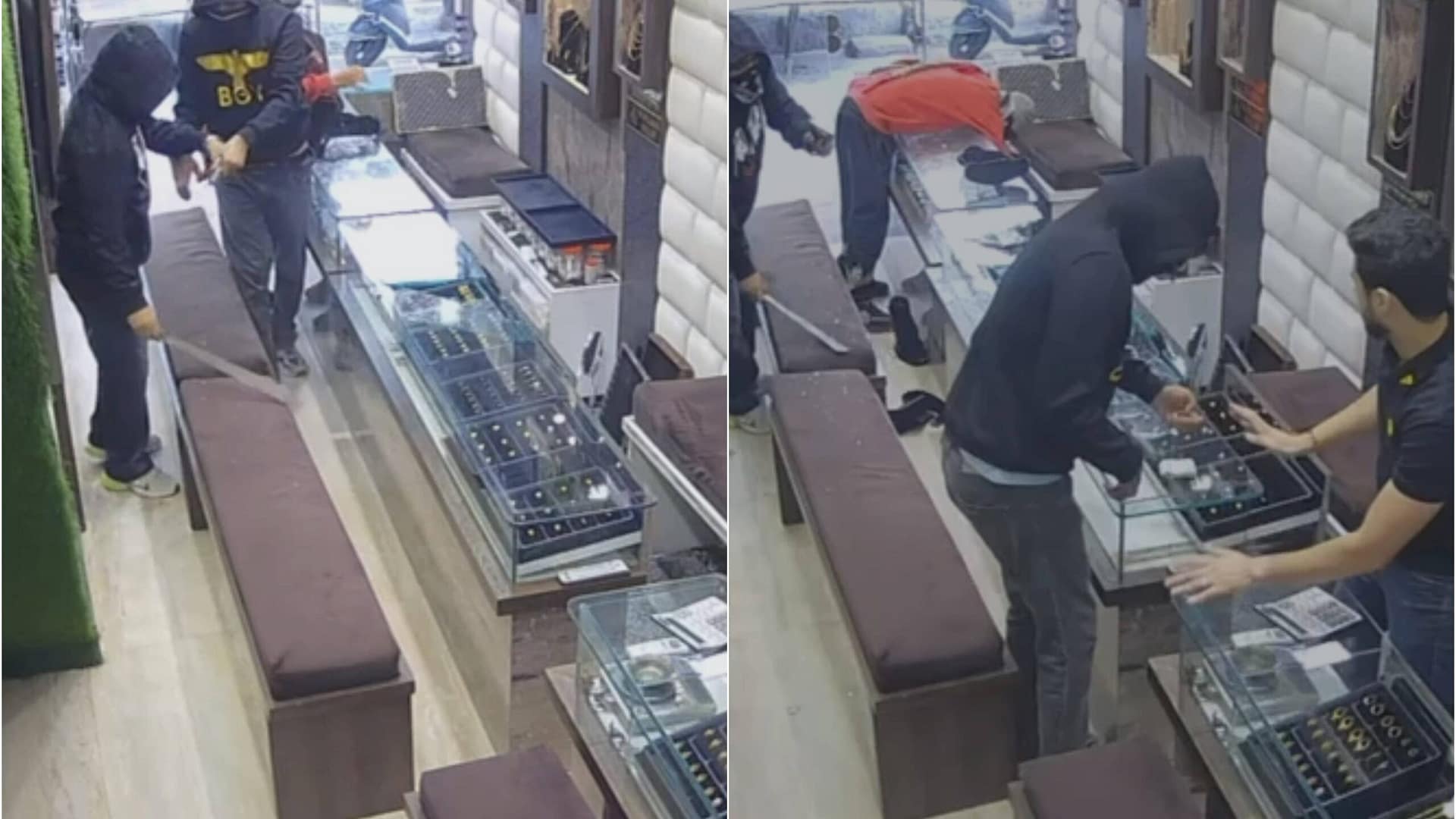 Three Masked Men Loot Jeweler’s Shop in Jalandhar at Gunpoint, Incident Caught on CCTV