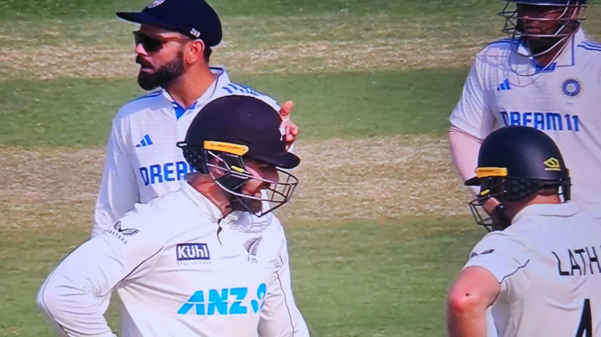 Virat Kohli FUMES at Umpire For Not Booking Tom Latham For Running on Pitch During Pune Test