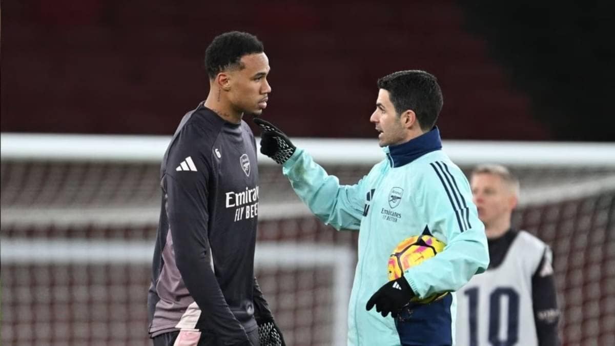 Arsenal Manager Mikel Arteta Delivers Fitness Update On Gabriel Magalhaes Ahead Of Crystal Palace Clash: ‘He Hasn’t Been Able To Train’