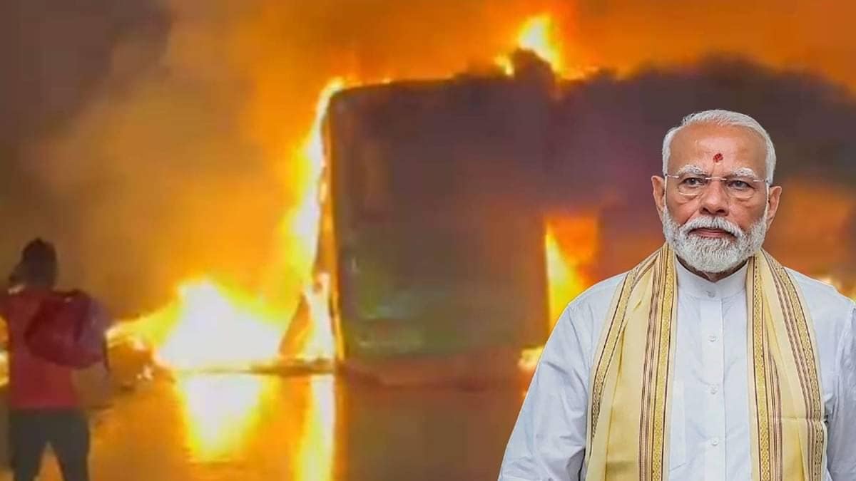Kurnool Bus Tragedy: PM Announces Rs 2 Lakh Each For Kin Of Dead, Rs 50,000 For Injured