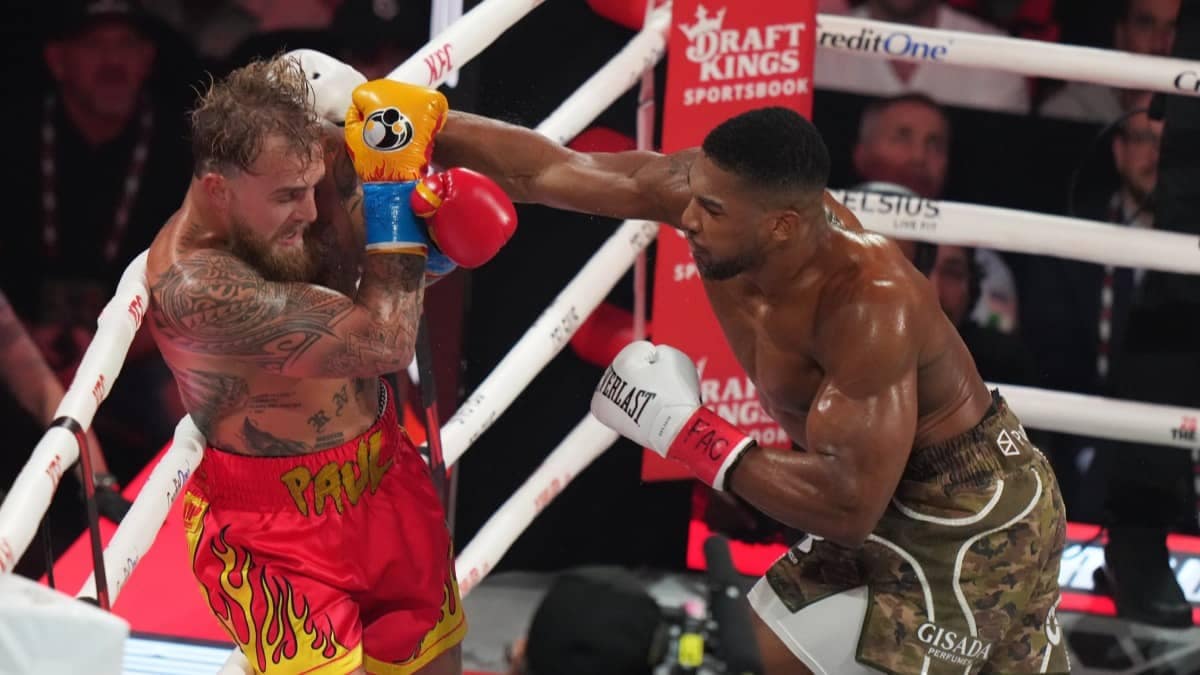 Anthony Joshua Floors Jake Paul With A Sixth-Round KO To Claim Win In Heavyweight Boxing Bout