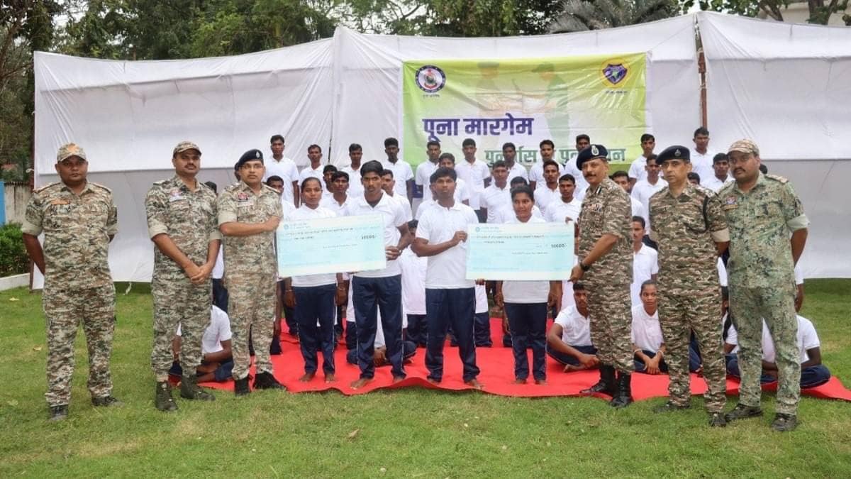 Major Blow to Insurgency: 59 Maoists Surrender in Chhattisgarh’s Bijapur, Return To Mainstream