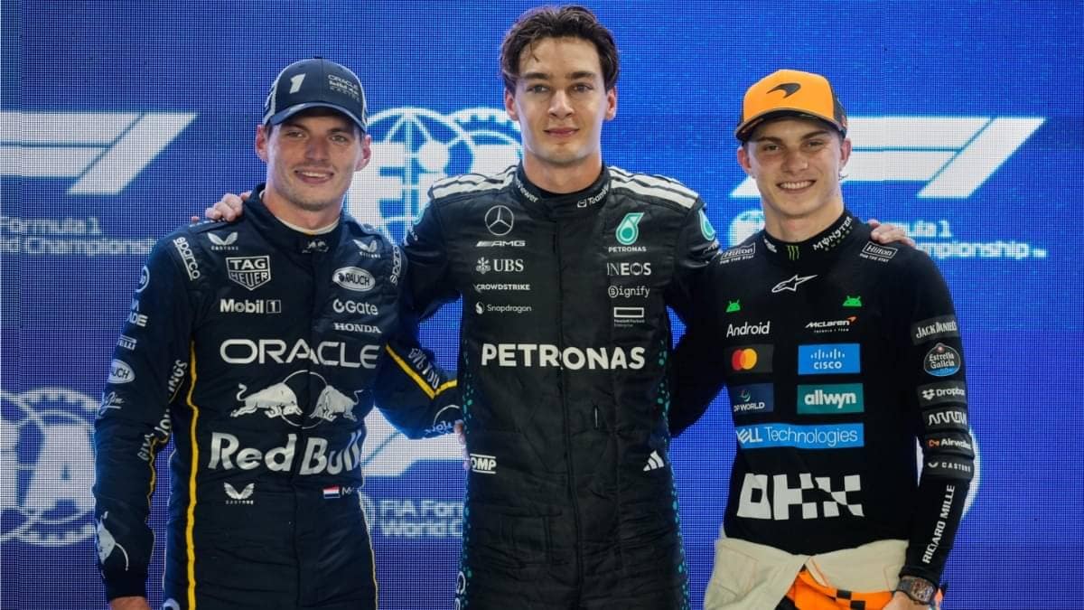 Formula 1: George Russell Holds Max Verstappen To Take Pole Position At Singapore GP, Oscar Piastri To Start From Third Place