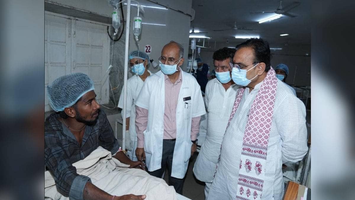 Jaisalmer Bus Fire Tragedy: Rajasthan CM Visits Injured at Jodhpur Hospital