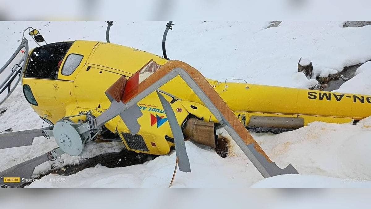 Rescue Helicopter Crashes Near Lobuche Mountain In Mount Everest Region, Pilot Safe