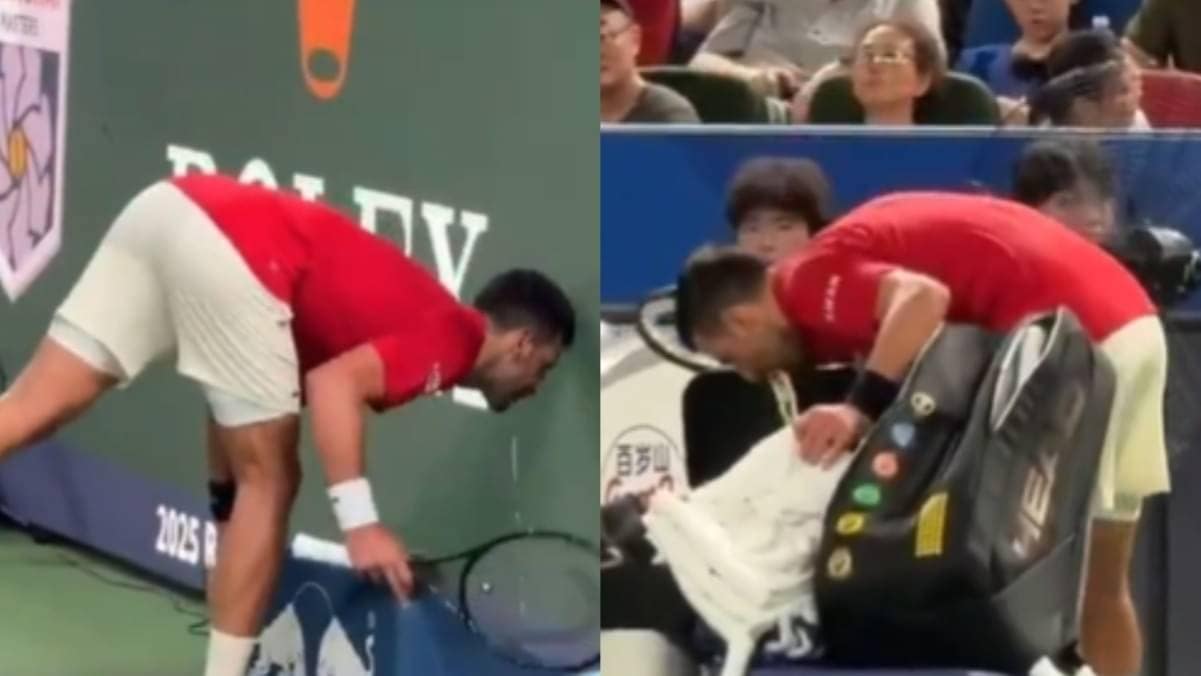 WATCH | Novak Djokovic VOMITS on Court During Shanghai Masters