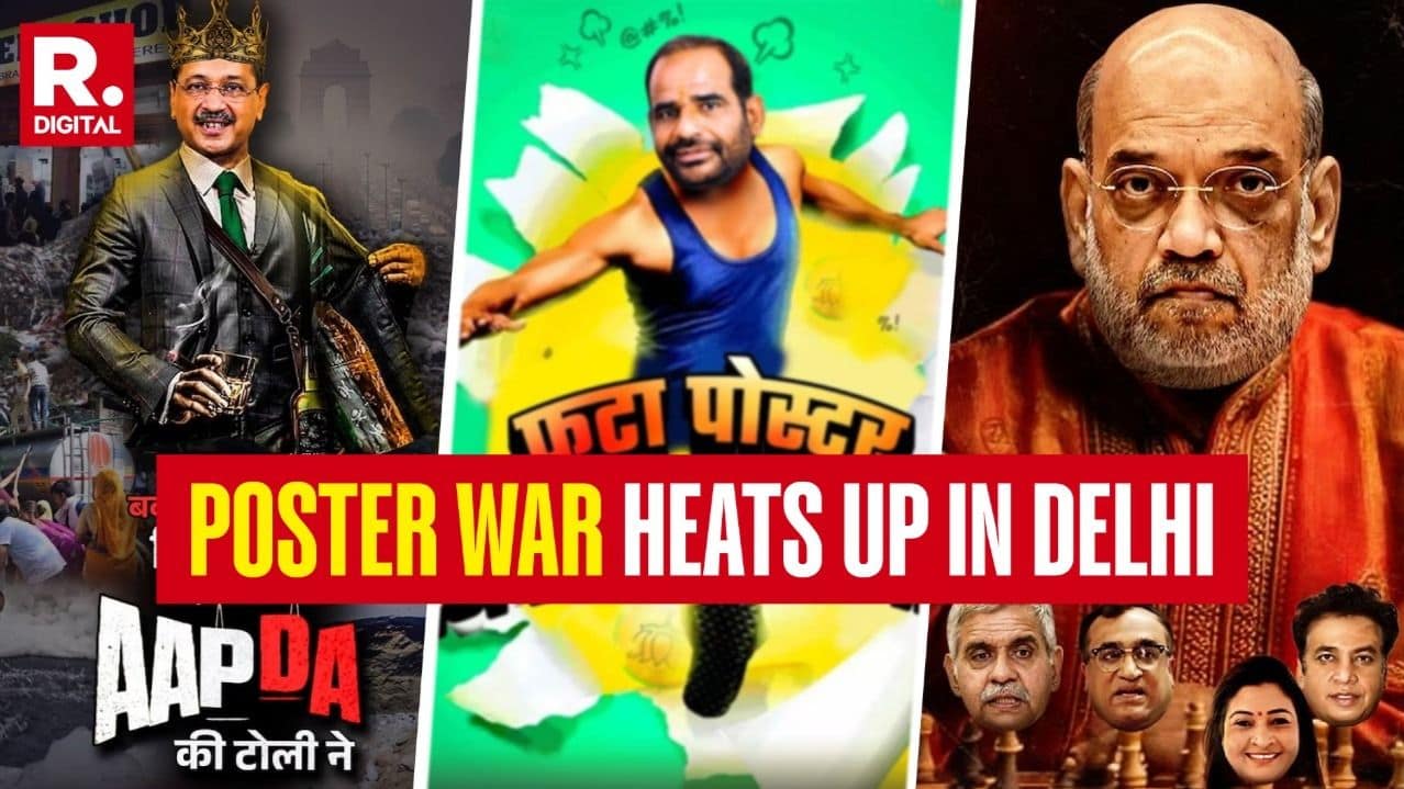 ‘Gaalibaaz’ vs ‘AAP-da’: BJP And AAP Engage In Poster War Ahead Of Delhi Elections
