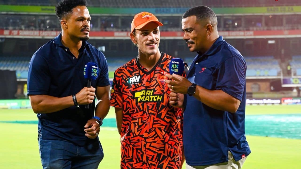 SA20: Presenters Stand On Chair To Interview 6 Feet 10 Inches Tall Marco Jansen, Picture Goes Viral On Social Media