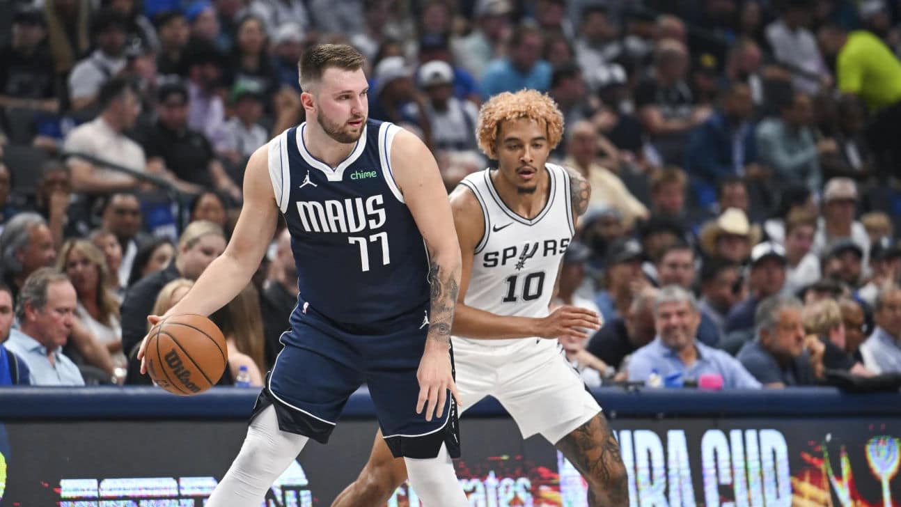 Doncic scores 28, Thompson adds 22 in Dallas debut as Mavs top Spurs 120-109