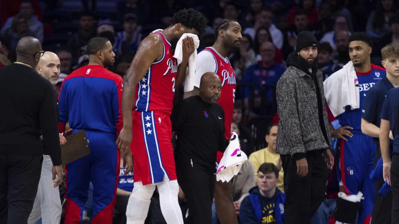 Sixers center Joel Embiid to miss upcoming road trip with swelling in his left knee
