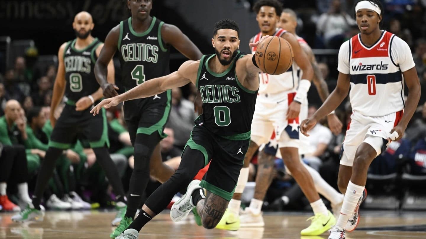 Tatum, Brown help Celtics rout Wizards 122-102 in first road game
