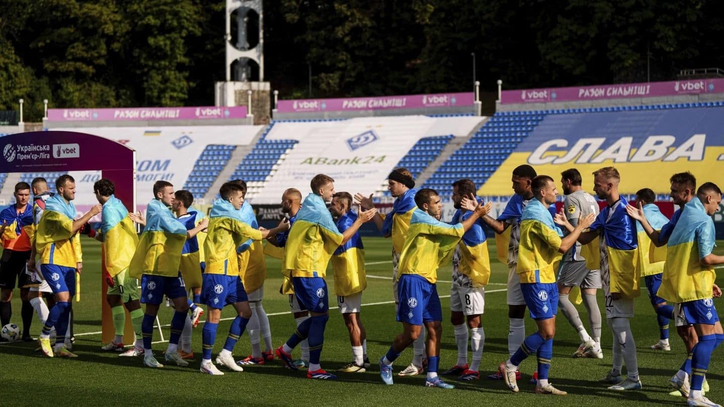 In wartime Ukraine, soccer fans bury rivalries and find a moment of calm at matches