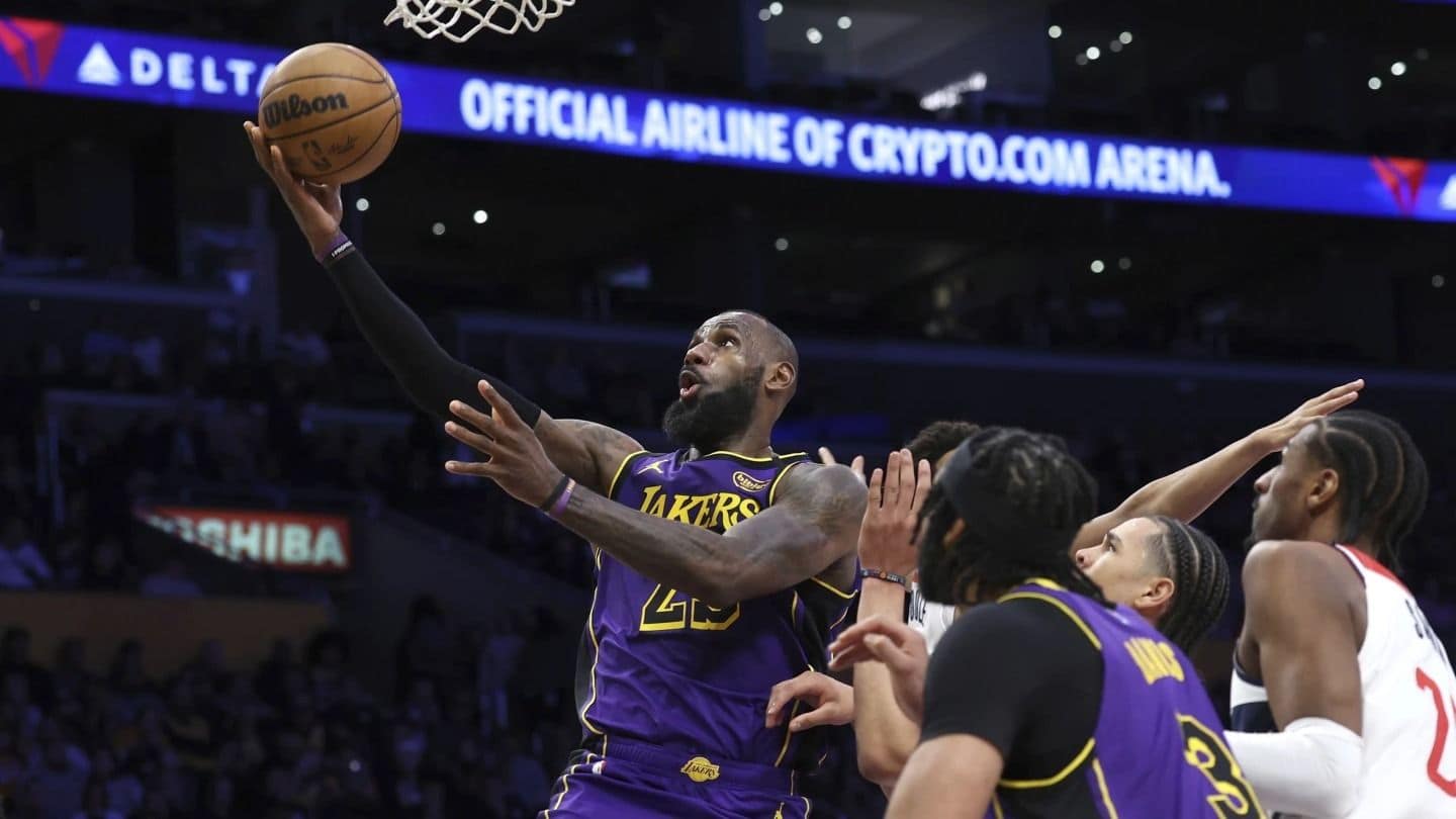 Lebron Has a Triple-Double 1 Day After Cheering on Buckeyes in Atlanta. Lakers Beat Wizards 111-88