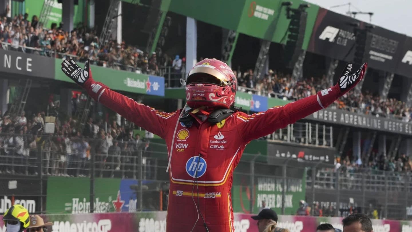 Ferrari Party In Mexico As Carlos Sainz Takes Win Ahead Of McLaren’s Lando Norris