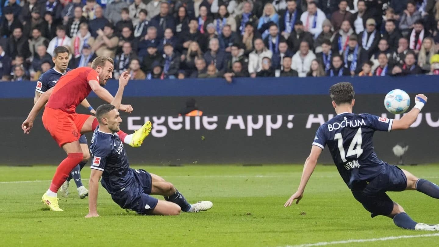 Harry Kane scores his 15th goal of the season as Bayern Munich cruises to 5-0 win at Bochum