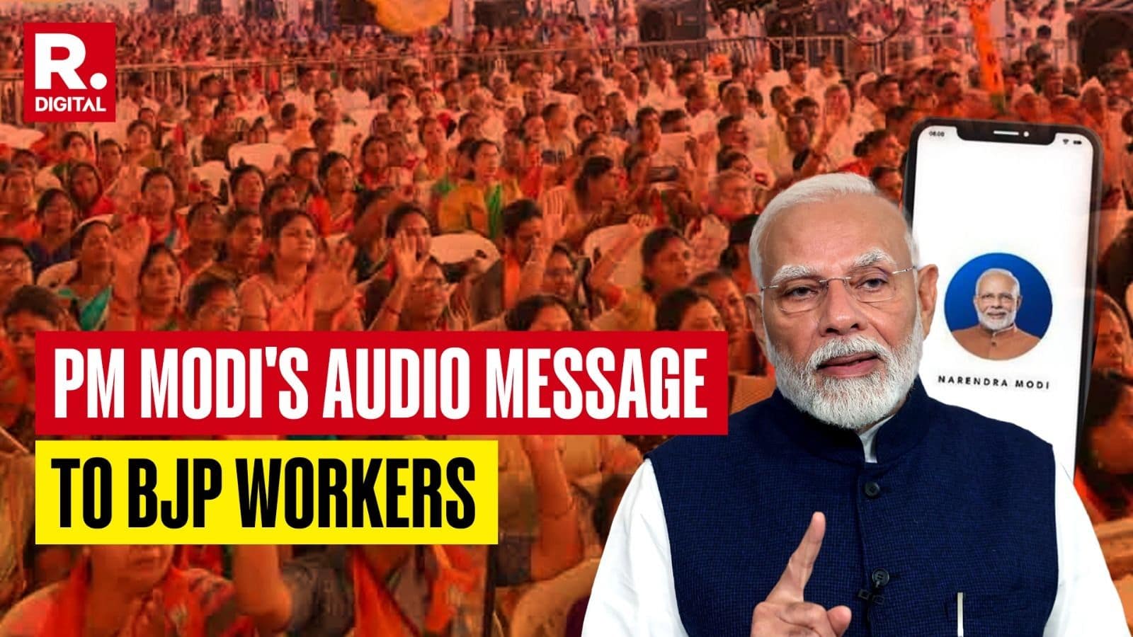 In PM Modi’s Audio Message to BJP Workers, a Big ‘AAP-Da’ Warning