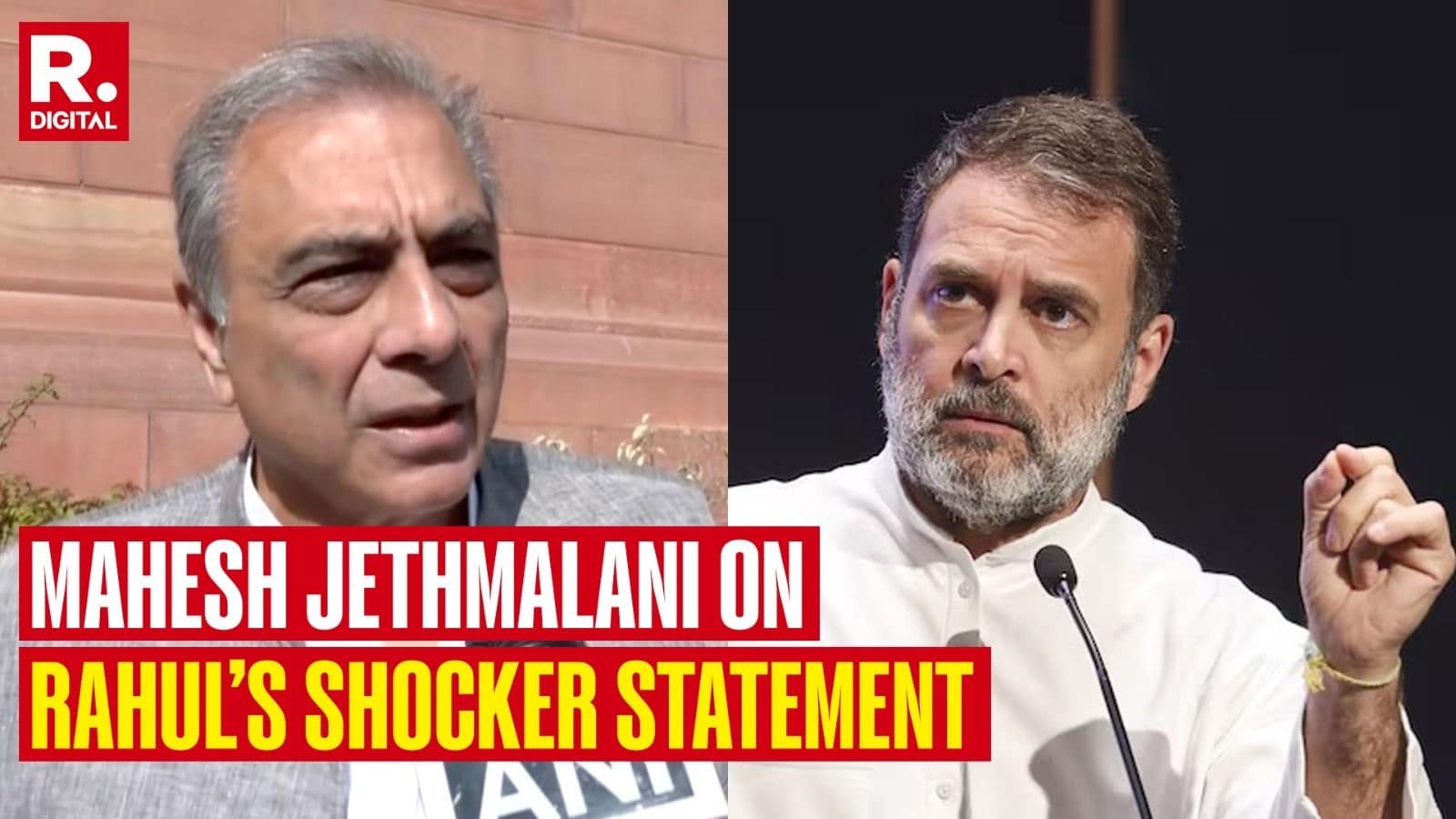 Rahul a ‘Seditionist’, His ‘Fighting Indian State’ Remark ‘Dangerous in The Extreme’: Mahesh Jethmalani