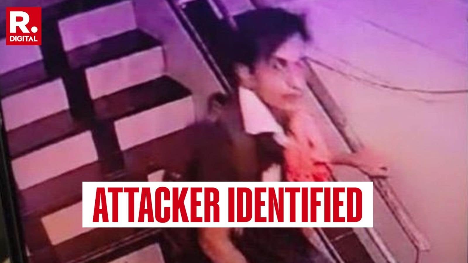 Saif Ali Khan’s Attacker Seen on Staircase in First Photo, Search On