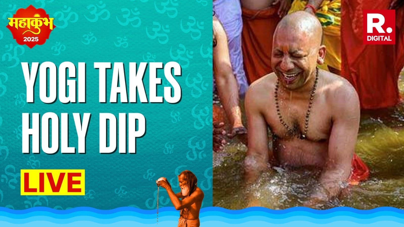 Yogi Adityanath Takes Dip in Sangam at Maha Kumbh After Crucial Cabinet Meeting | WATCH