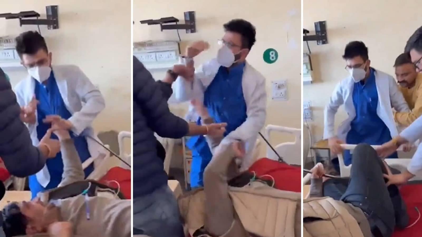 Locals Demand Arrest After Video Shows Doctor-Patient Fight at IGMC Hospital in Shimla