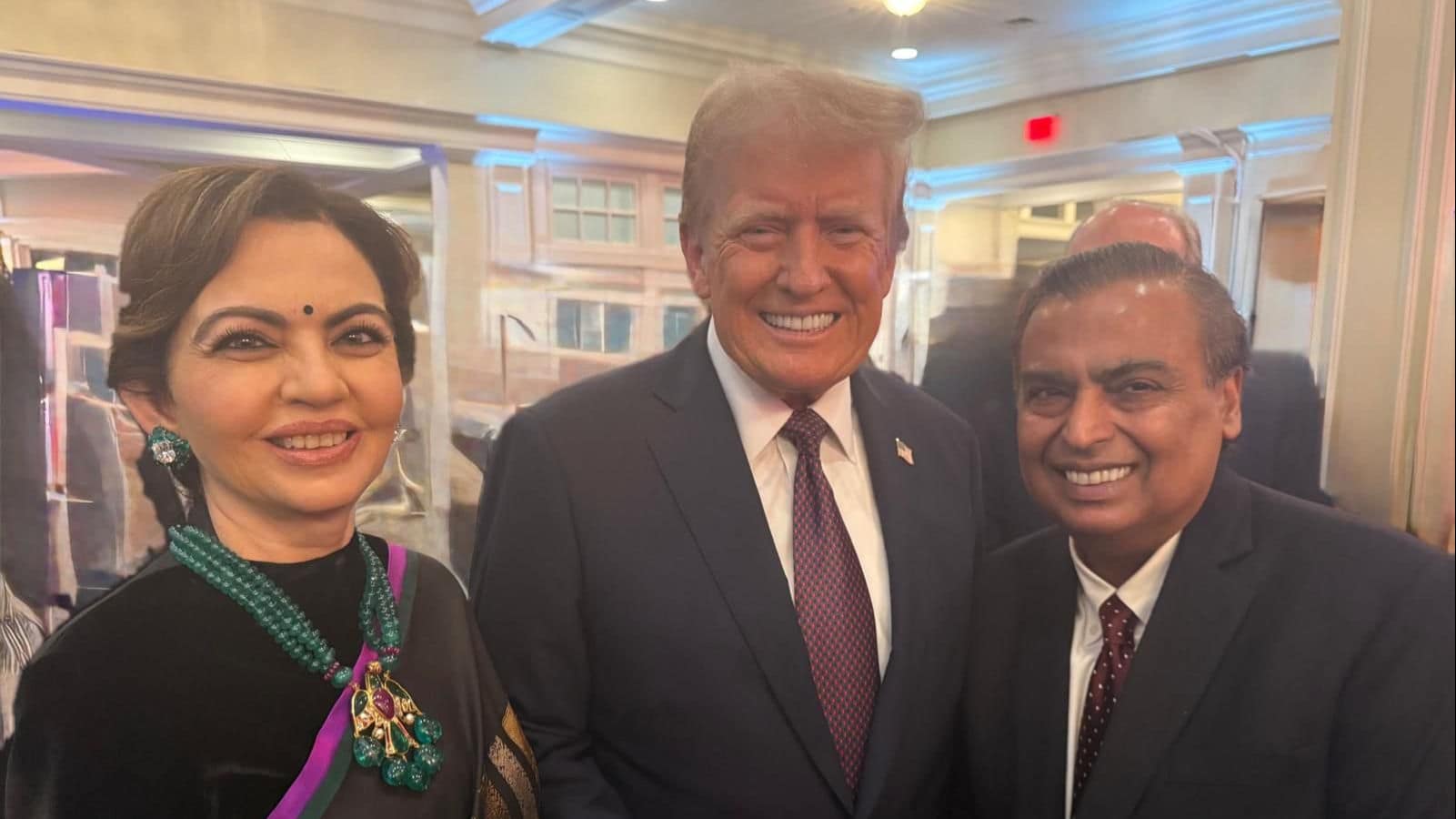 Mukesh And Nita Ambani Meet Donald Trump, Attend President-Elect’s Pre-Inauguration Dinner