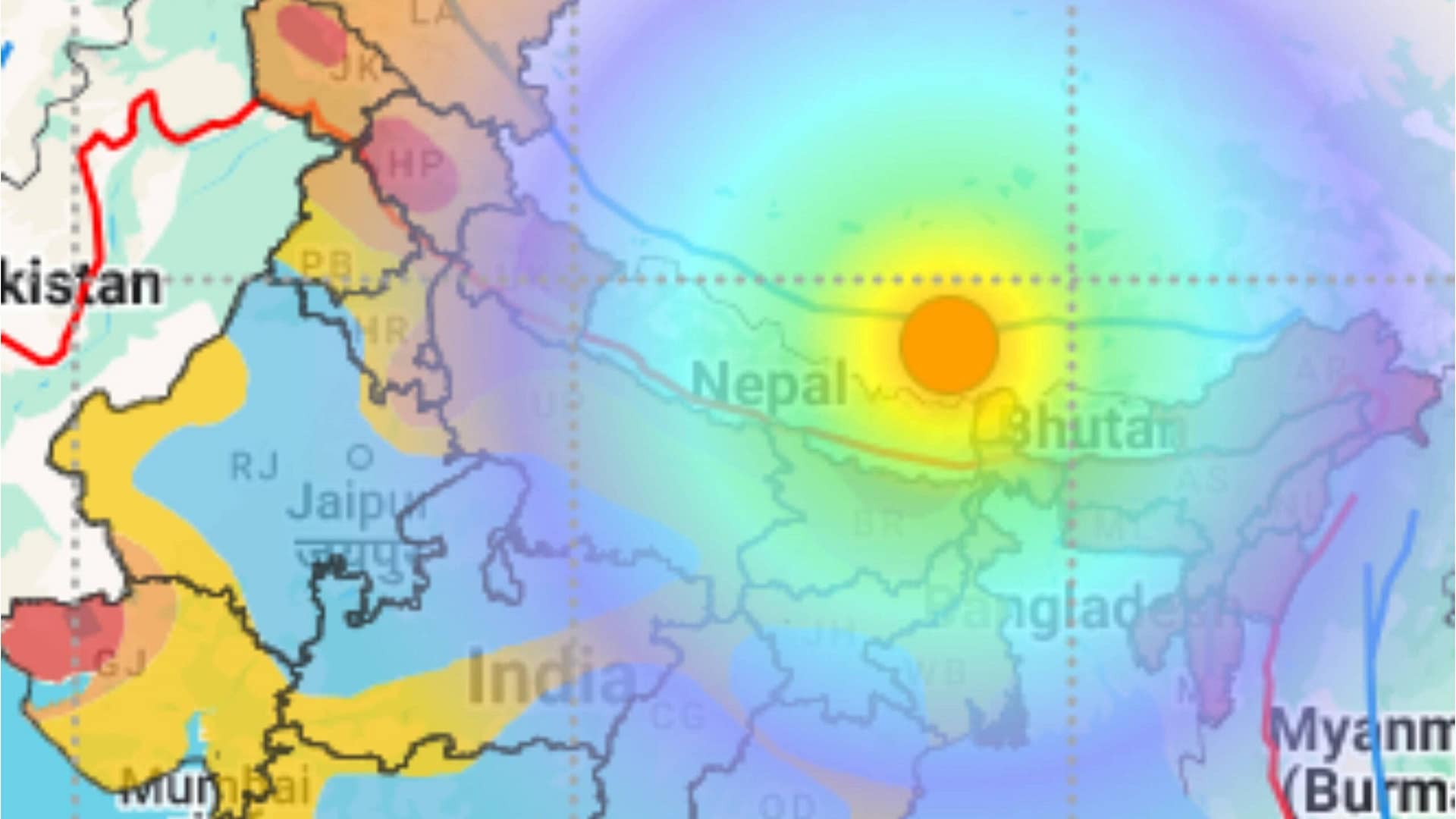 Powerful 7.1 Magnitude Earthquake Strikes Nepal, Strong Tremors Felt in Parts of India