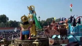 Republic Day 2025: Krishna’s Teachings and Industrial Aspirations Highlighted in Haryana’s R-Day Tableau | WATCH