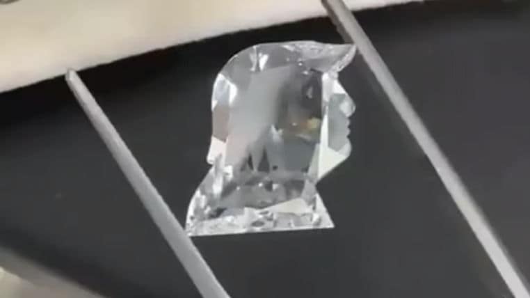 Surat Businessman Creates 4.30-Carat Diamond Replica Of Donald Trump As Special Gift