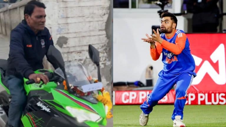 Rinku Singh Presents ‘Dream’ Superbike To His Father, KKR Star’s Dad Hits the Road For A Joyride | WATCH