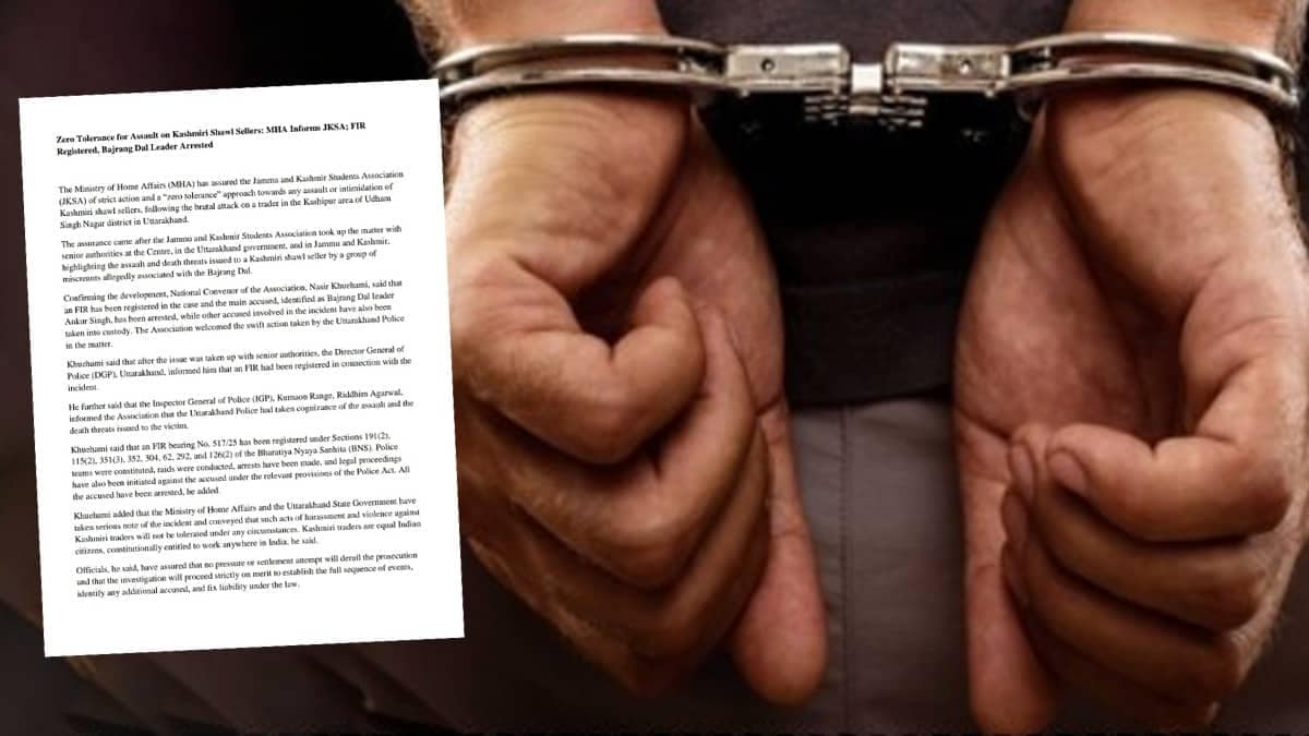 ‘Zero Tolerance…’: Bajrang Dal Leader, Who Assaulted Kashmiri Shawl Trader in Uttarakhand, Arrested