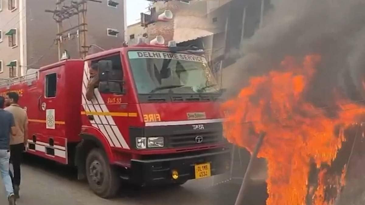 Major Fire Breaks Out In Delhi’s Wazirpur Industrial Area