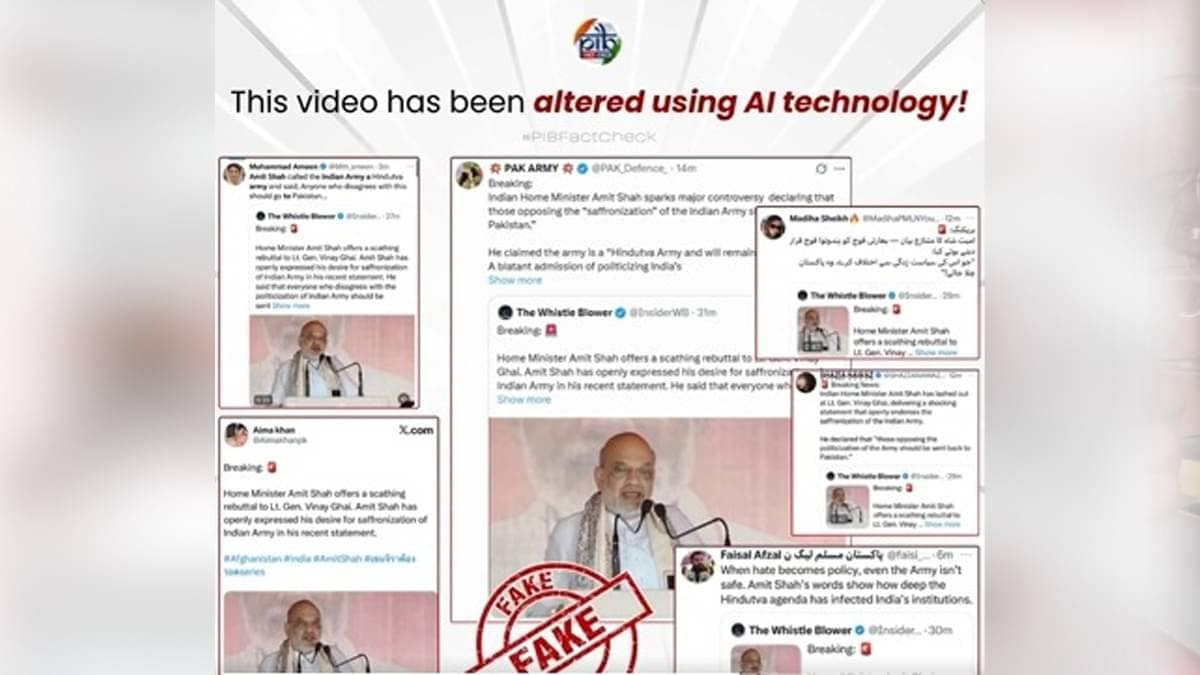 ‘Fake’: India Debunks Pakistan’s AI Propaganda Over Doctored Amit Shah Video